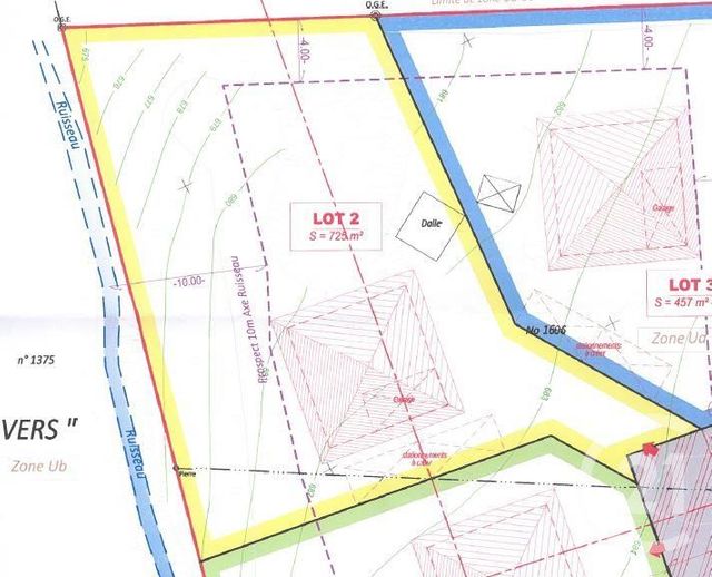 Terrain &agrave; vendre - 725 m2 - Vers - 74 - RHONE-ALPES