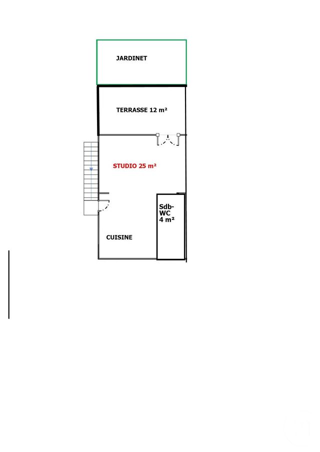 Appartement F1 à vendre - 1 pièce - 25 m2 - Mimizan - 40 - AQUITAINE