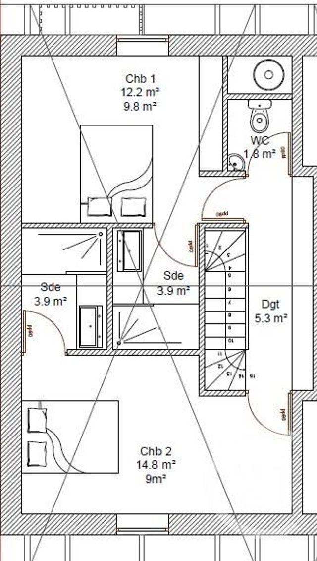 Appartement Duplex &agrave; vendre - 3 pi&egrave;ces - 59 m2 - Mimizan - 40 - AQUITAINE
