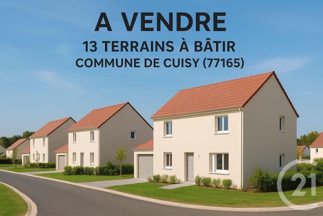 Terrain &agrave; vendre - 425 m2 - Cuisy - 77 - ILE-DE-FRANCE