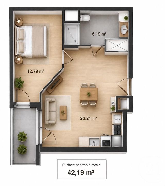 appartement - DAMMARTIN EN GOELE - 77