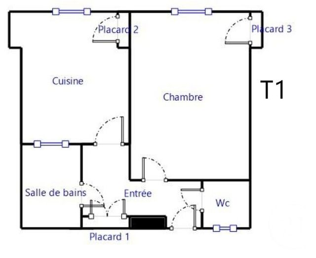 Appartement T1 &agrave; vendre - 1 pi&egrave;ce - 36,08 m2 - Grenoble - 38 - RHONE-ALPES