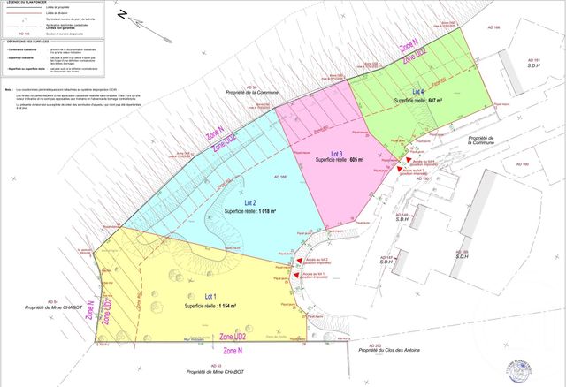 Terrain &agrave; vendre - 1154 m2 - Noyarey - 38 - RHONE-ALPES