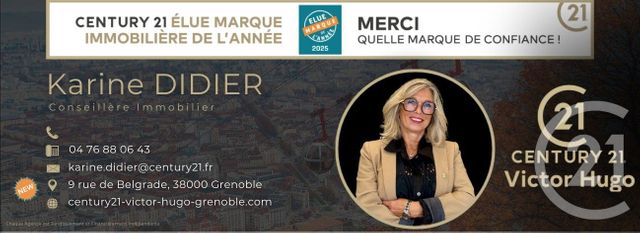 Appartement T3 &agrave; vendre - 3 pi&egrave;ces - 64,45 m2 - Le Pont De Claix - 38 - RHONE-ALPES