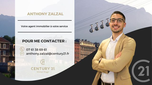 Appartement &agrave; vendre - 2 pi&egrave;ces - 37 m2 - Grenoble - 38 - RHONE-ALPES