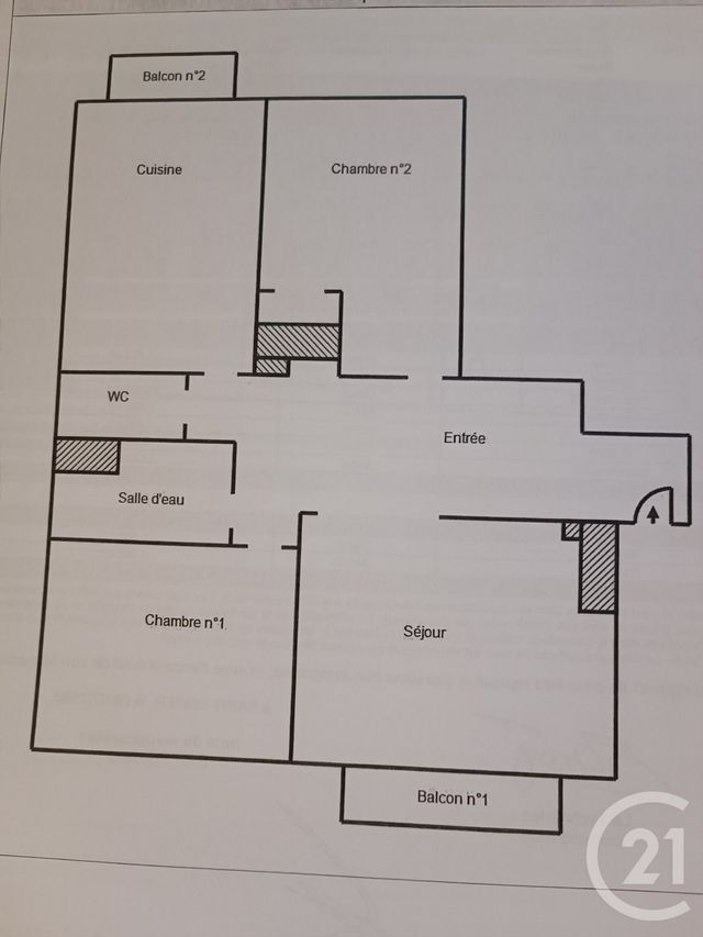 Appartement T3 &agrave; louer - 3 pi&egrave;ces - 75,88 m2 - Grenoble - 38 - RHONE-ALPES