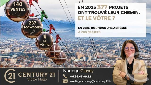 Appartement T2 &agrave; vendre - 2 pi&egrave;ces - 53 m2 - Grenoble - 38 - RHONE-ALPES