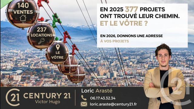 Appartement T4 &agrave; vendre - 4 pi&egrave;ces - 68,44 m2 - Seyssins - 38 - RHONE-ALPES