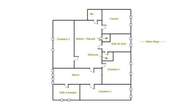 Appartement F5 &agrave; vendre - 5 pi&egrave;ces - 74,80 m2 - Garges Les Gonesse - 95 - ILE-DE-FRANCE