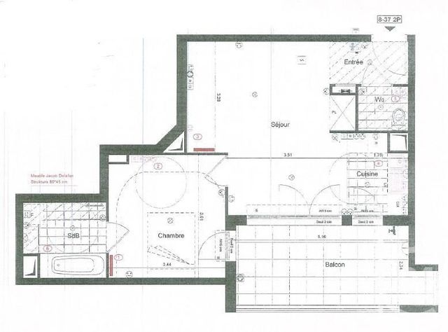 Appartement F2 &agrave; louer - 2 pi&egrave;ces - 47,24 m2 - Antony - 92 - ILE-DE-FRANCE