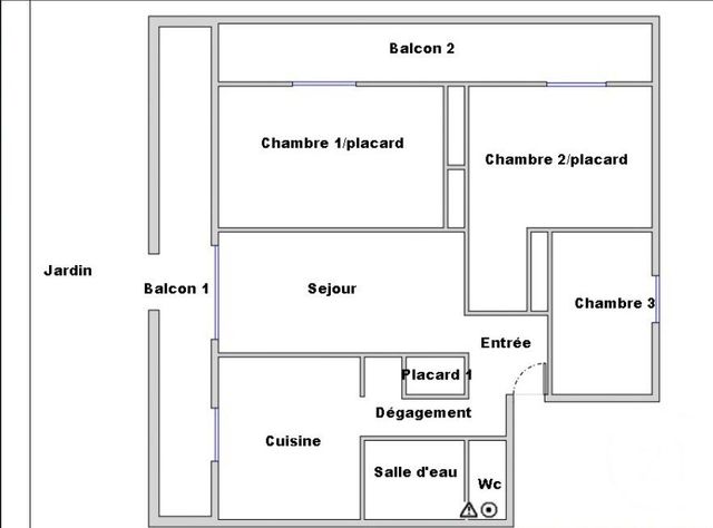 Appartement T4 &agrave; louer - 4 pi&egrave;ces - 75,14 m2 - Aubagne - 13 - PROVENCE-ALPES-COTE-D-AZUR
