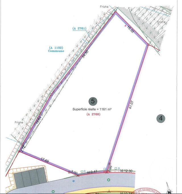 Terrain &agrave; vendre - 1161 m2 - Hericourt - 70 - FRANCHE-COMTE