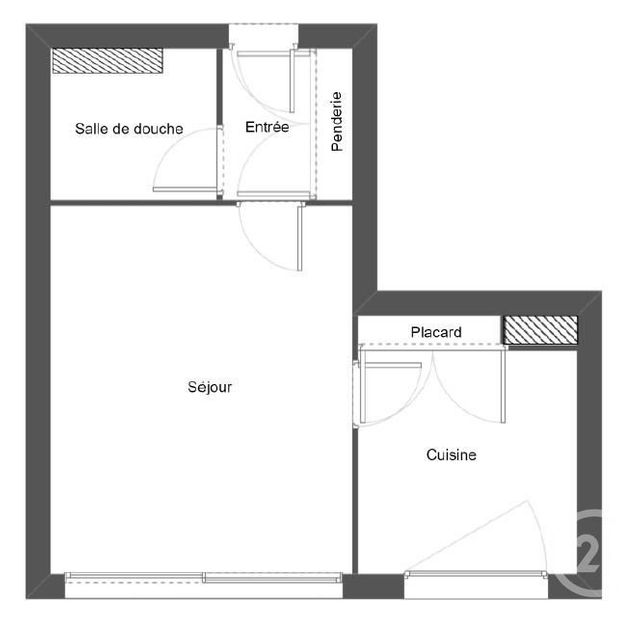 Appartement T1 à vendre - 1 pièce - 28,41 m2 - Le Havre - 76 - HAUTE-NORMANDIE