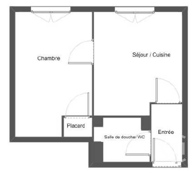 Appartement F2 à vendre - 2 pièces - 28,82 m2 - Le Havre - 76 - HAUTE-NORMANDIE