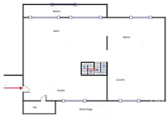 Appartement Duplex à vendre - 5 pièces - 94,49 m2 - Le Havre - 76 - HAUTE-NORMANDIE
