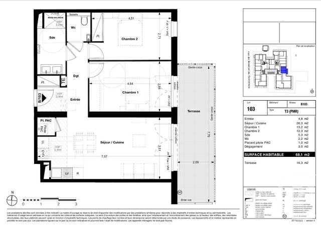 Appartement T5 à vendre - 5 pièces - 113,90 m2 - La Teste De Buch - 33 - AQUITAINE
