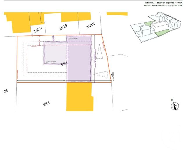 Terrain &agrave; vendre - 429 m2 - La Murette - 38 - RHONE-ALPES