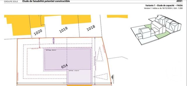 Terrain &agrave; vendre - 429 m2 - La Murette - 38 - RHONE-ALPES