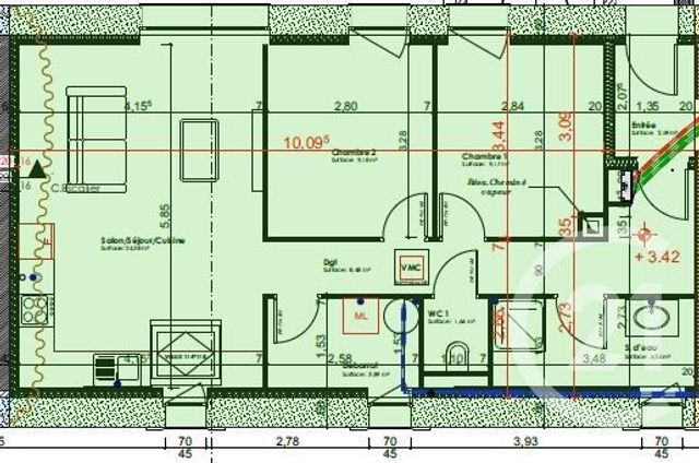 appartement - MAEN ROCH - 35