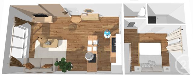 Appartement T2 &agrave; vendre - 2 pi&egrave;ces - 39,40 m2 - Fougeres - 35 - BRETAGNE