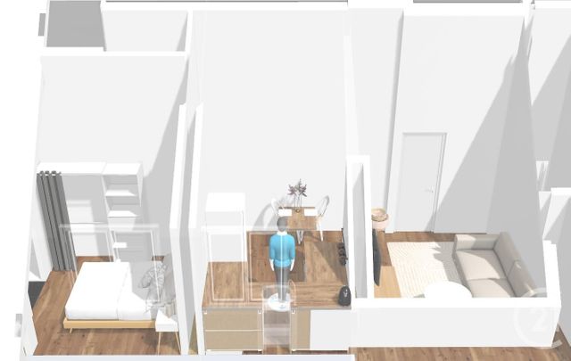 Appartement T2 &agrave; vendre - 2 pi&egrave;ces - 23,70 m2 - Fougeres - 35 - BRETAGNE