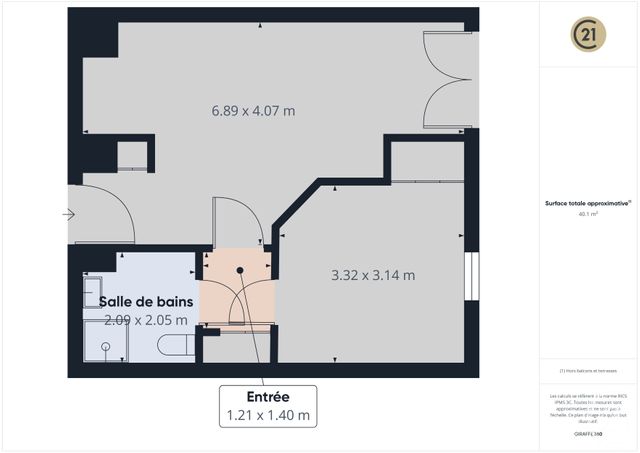 Appartement T2 &agrave; vendre - 2 pi&egrave;ces - 37,96 m2 - Toulon - 83 - PROVENCE-ALPES-COTE-D-AZUR