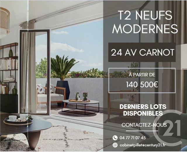 Appartement F2 à vendre ROANNE