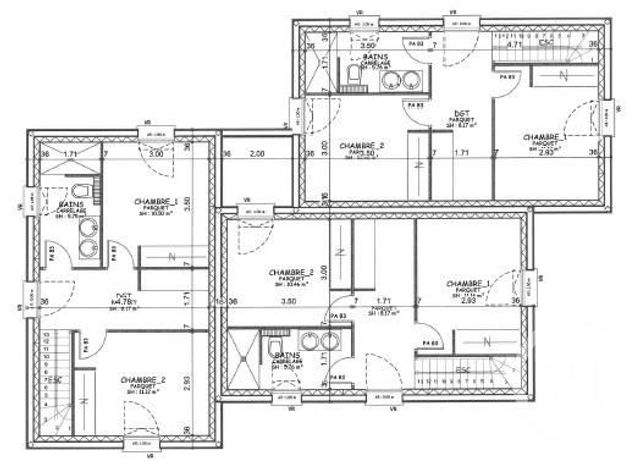 Appartement T3 &agrave; louer - 3 pi&egrave;ces - 73 m2 - Ecole Valentin - 25 - FRANCHE-COMTE