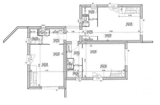 Appartement T3 &agrave; louer - 3 pi&egrave;ces - 73 m2 - Ecole Valentin - 25 - FRANCHE-COMTE