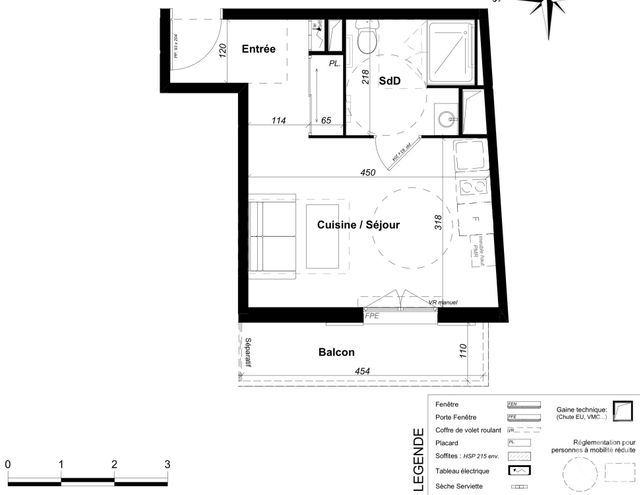 Appartement F1 à vendre - 1 pièce - 24,82 m2 - Nice - 06 - PROVENCE-ALPES-COTE-D-AZUR