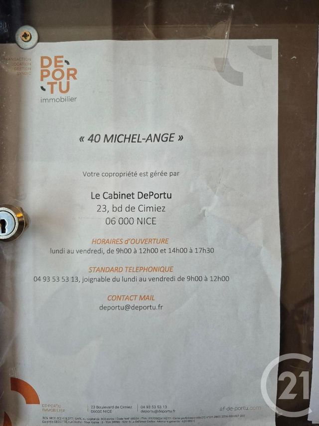 Appartement F1 &agrave; vendre - 1 pi&egrave;ce - 28,35 m2 - Nice - 06 - PROVENCE-ALPES-COTE-D-AZUR