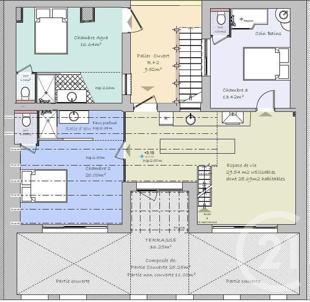 Appartement F5 &agrave; vendre - 6 pi&egrave;ces - 98,13 m2 - St Cyr Sur Mer - 83 - PROVENCE-ALPES-COTE-D-AZUR