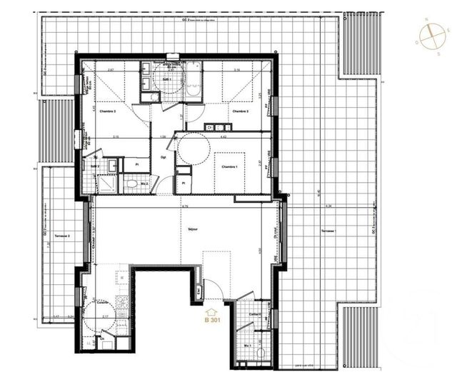 Appartement F4 à vendre - 4 pièces - 96,10 m2 - Quiberon - 56 - BRETAGNE