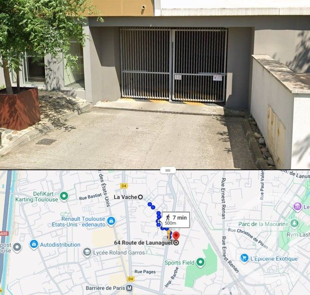Parking à louer - 12 m2 - Toulouse - 31 - MIDI-PYRENEES