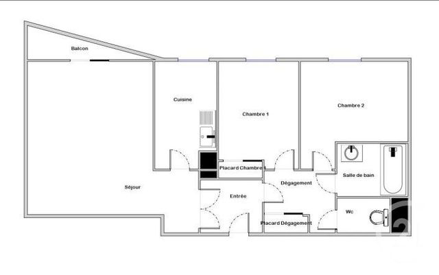 Appartement F3 &agrave; vendre - 3 pi&egrave;ces - 61 m2 - Mantes La Jolie - 78 - ILE-DE-FRANCE