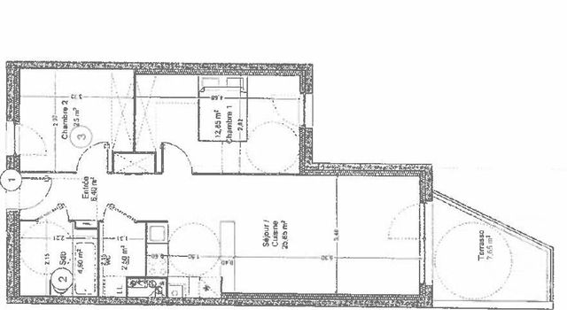 Appartement T3 &agrave; vendre - 3 pi&egrave;ces - 62 m2 - Begles - 33 - AQUITAINE
