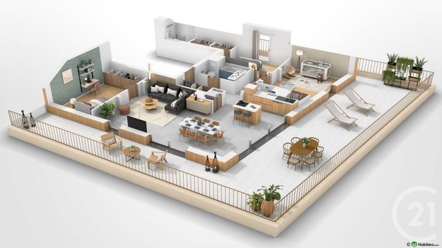Appartement T4 &agrave; vendre - 4 pi&egrave;ces - 97,41 m2 - Annecy Le Vieux - 74 - RHONE-ALPES