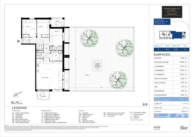 Appartement T4 &agrave; vendre - 4 pi&egrave;ces - 92,94 m2 - Annecy - 74 - RHONE-ALPES