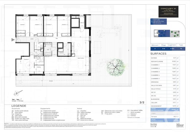 Appartement T6 &agrave; vendre - 6 pi&egrave;ces - 175,05 m2 - Annecy - 74 - RHONE-ALPES