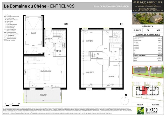 Maison &agrave; vendre - 4 pi&egrave;ces - 88,29 m2 - Entrelacs - 73 - RHONE-ALPES
