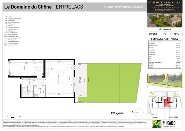 Maison &agrave; vendre - 4 pi&egrave;ces - 88,29 m2 - Entrelacs - 73 - RHONE-ALPES