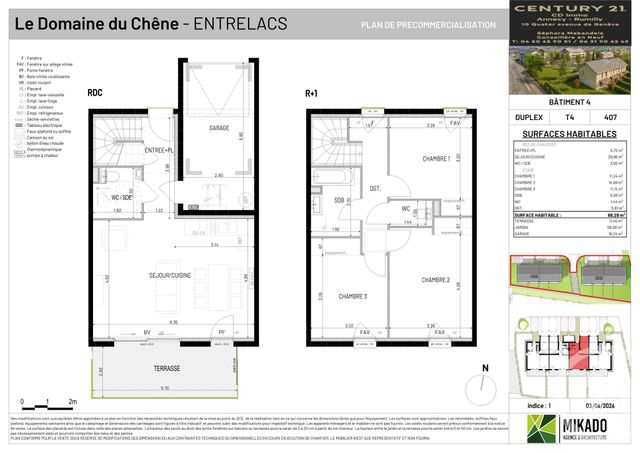 Maison &agrave; vendre - 4 pi&egrave;ces - 88,29 m2 - Entrelacs - 73 - RHONE-ALPES