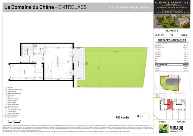 Maison &agrave; vendre - 4 pi&egrave;ces - 88,29 m2 - Entrelacs - 73 - RHONE-ALPES