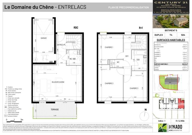 Maison &agrave; vendre - 4 pi&egrave;ces - 88,29 m2 - Entrelacs - 73 - RHONE-ALPES