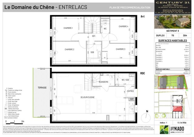 Maison &agrave; vendre - 5 pi&egrave;ces - 98,28 m2 - Entrelacs - 73 - RHONE-ALPES