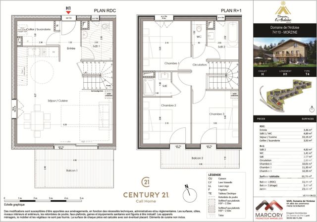 Maison &agrave; vendre - 4 pi&egrave;ces - 88,78 m2 - Morzine - 74 - RHONE-ALPES