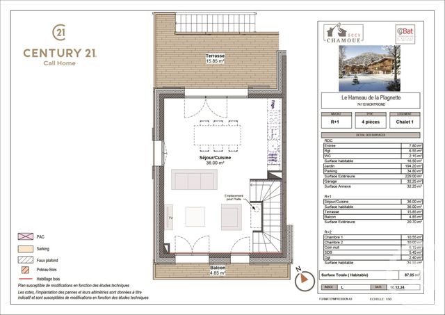 Appartement Triplex à vendre - 4 pièces - 87,05 m2 - Montriond - 74 - RHONE-ALPES