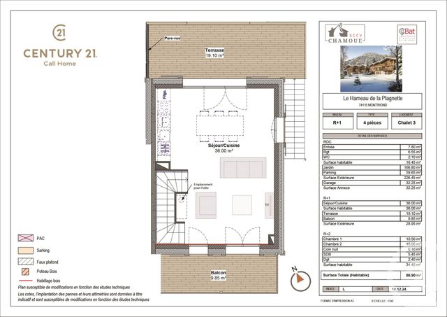 Appartement Triplex &agrave; vendre - 4 pi&egrave;ces - 86,90 m2 - Montriond - 74 - RHONE-ALPES