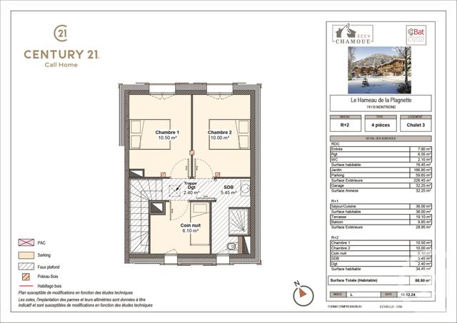Appartement Triplex &agrave; vendre - 4 pi&egrave;ces - 86,90 m2 - Montriond - 74 - RHONE-ALPES