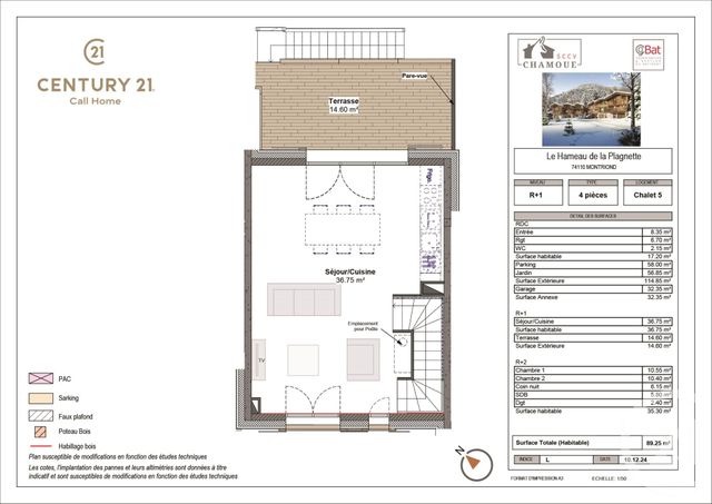 Appartement Triplex à vendre - 4 pièces - 89,25 m2 - Montriond - 74 - RHONE-ALPES